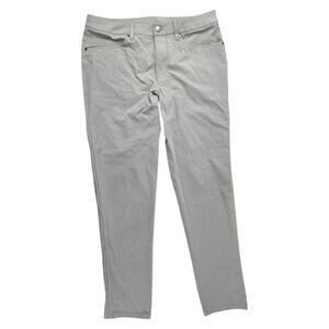 Lululemon ABC Pants Men Size 31 Beige Slim Warpstreme 29" Inseam Chino Comfort